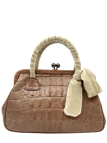 miu miu kiss lock bag|Miu Miu Crocodile Kiss.